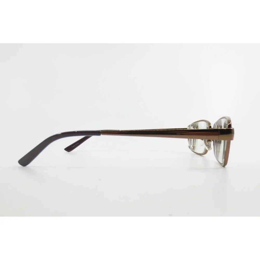 WM 5101 BR Bronze Metal Rectangular Eyeglass Frames 54-16-140